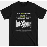 Malcolm X Day T-Shirt for Men in Black