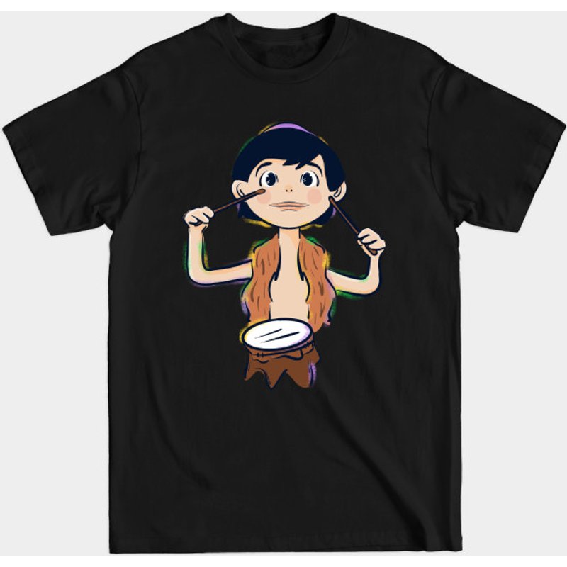 The Little Drummer Boy Men's T-Shirt in Black — Mens T Shirts