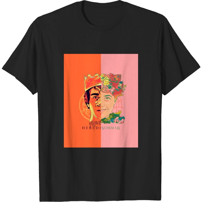 T-Shirt Heredi Summer Midsummer pour hommes en noir — T-shirts pour hommes