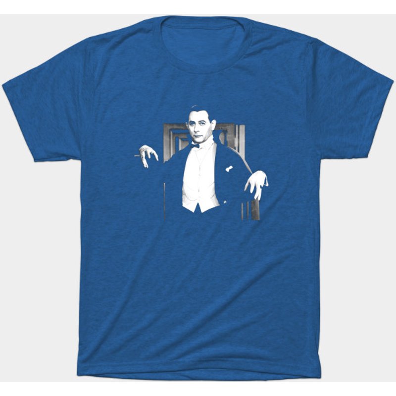 Pee Wee Herman as Bela Lugosi Dracula Men's T-Shirt — Mens T Shirts