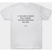 T-shirt Pour Hommes "Si Vous Avez Un Jardin Et Une Bibliothèque — T-shirts pour hommes
