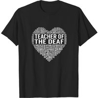 T-shirt pour homme Teacher Of The Deaf Heart — T-shirts pour hommes