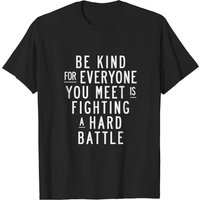 T-shirt Be Kind pour hommes - Citation inspirante - Noir — T-shirts pour hommes