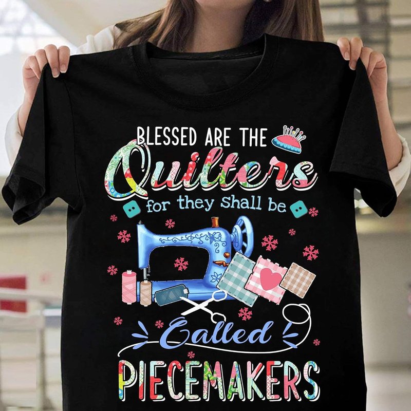T-shirt Piecemakers Blessed Are The Quilter pour hommes — T-shirts pour hommes