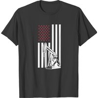 Oilfield Workers Patriotic Drilling Oil Rig Roughneck T-Shirt