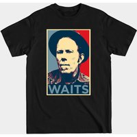 Waits - Tom Waits Men's Black T-Shirt