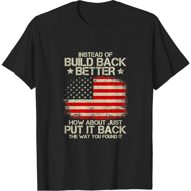 T-shirt 2022 : Au lieu de Reconstruire Mieux, Remettons-le Juste en Place — T-shirts pour hommes