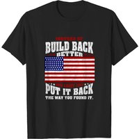 T-shirt Au Lieu De Reconstruire Mieux, Que Dire De Juste Mettre Pour Hommes — T-shirts pour hommes