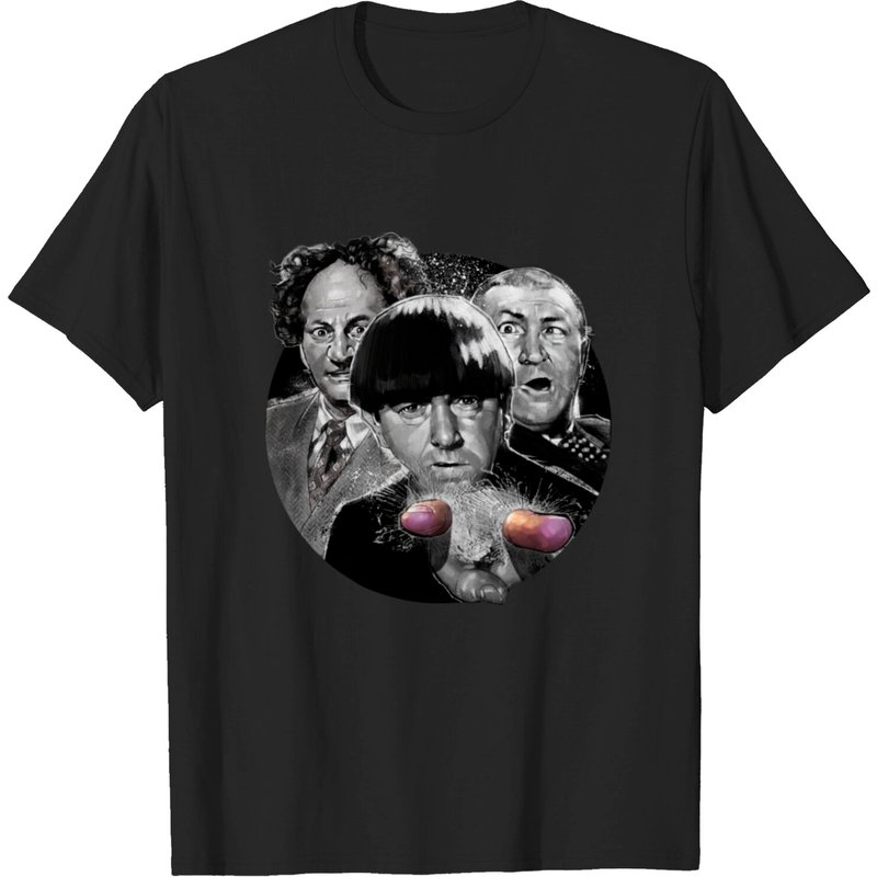 T-shirt noir pour hommes Stooges — T-shirts pour hommes