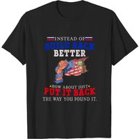 T-shirt Pour Hommes "Au Lieu de Reconstruire Mieux, Remettons-le Comme Avant