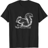 T-shirt pour hommes Amateur d'écureuils en noir — T-shirts pour hommes