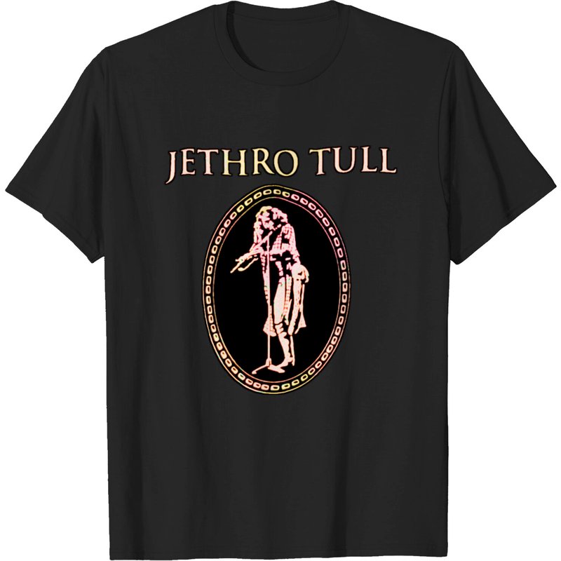 Jeth JT - T-shirt pour hommes Jethro Tull en noir