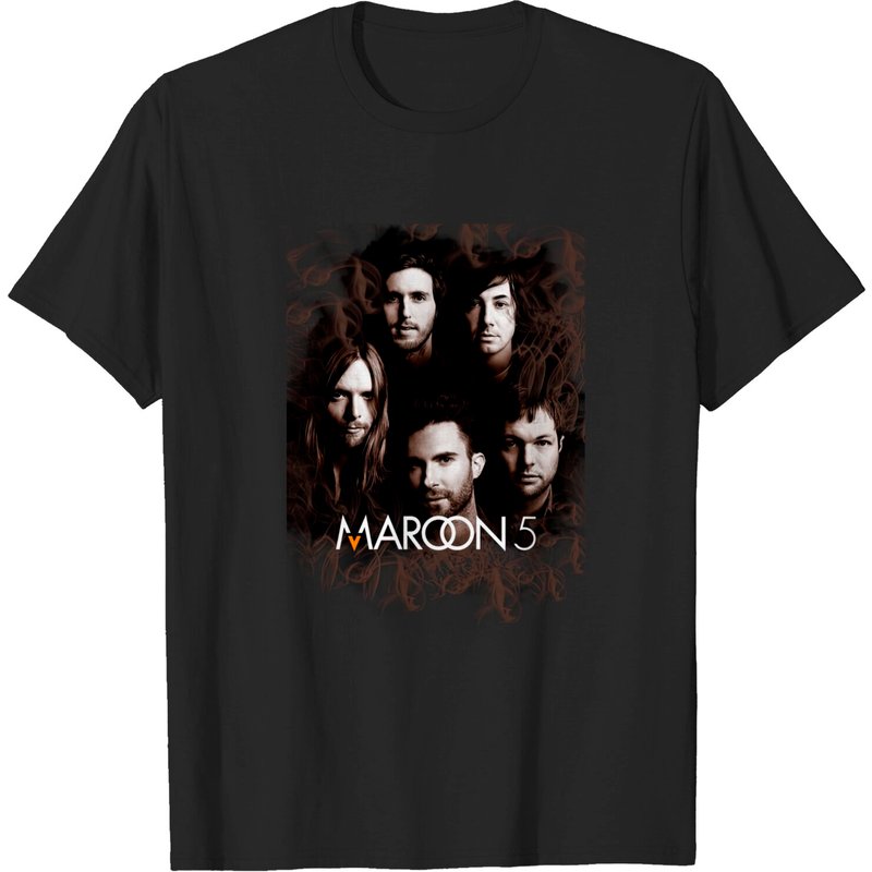 T-shirt noir pour hommes Maroon 5 — T-shirts pour hommes