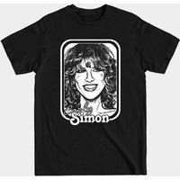 T-shirt pour hommes avec design artistique de fan des années 1980 de Carly Simon — T-shirts pour hommes