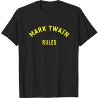T-shirt pour hommes Mark Twain Rules - Noir