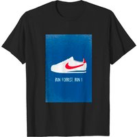 T-shirt Run Forrest Gump Shoe pour hommes - Noir