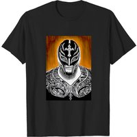 T-shirt Noir Rey Mysterio Inktober 2019 pour Hommes — T-shirts pour hommes