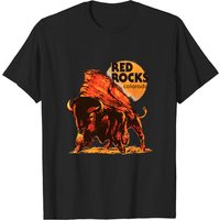 Red Rocks Men's T-Shirt in Black