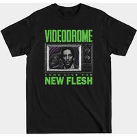 T-shirt pour hommes Videodrome Distressed en noir — T-shirts pour hommes