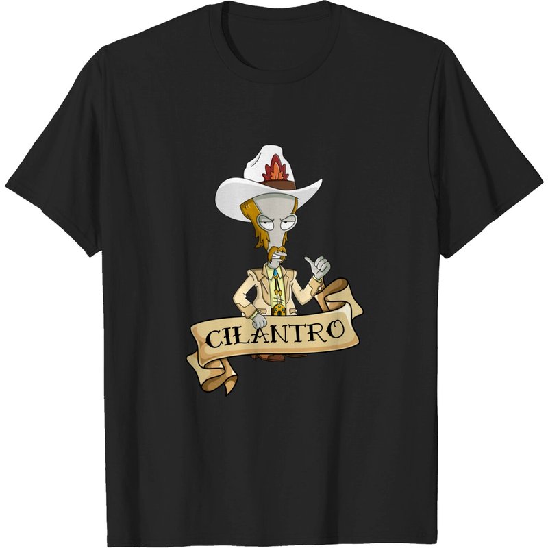 T-shirt Roy Rogers McFreely Cilantro Roger pour hommes noir — T-shirts pour hommes
