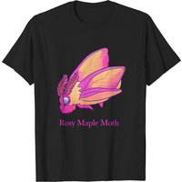 Rosy Maple Moth Men's T-Shirt in Black