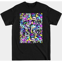 Abstract Graffiti Men's T-Shirt in Black
