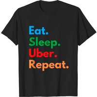 T-shirt Uber Eat. Sleep. Repeat. pour hommes — T-shirts pour hommes