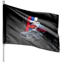 Mustang Group of Five House Flags - Double-Sided Print