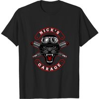 T-shirt personnalisé pour hommes Nick's Garage