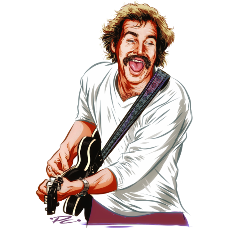 Jimmy Buffett - Une illustration par Paul Cemmick - T-shirt pour hommes — T-shirts pour hommes