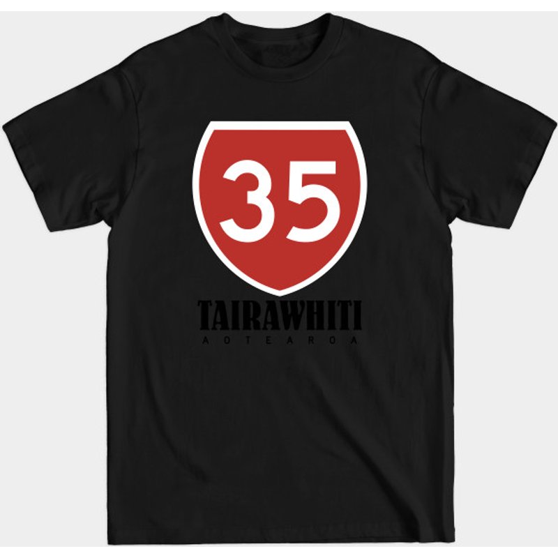 T-shirt pour hommes Tairawhiti Highway 35 Aotearoa