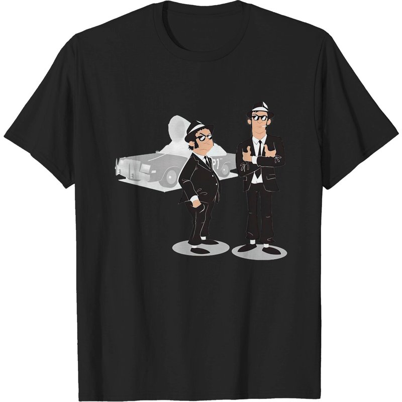 T-shirt pour hommes Team Blues Brothers en noir