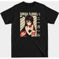 T-shirt Bunny Girl Anime pour hommes en noir — T-shirts pour hommes