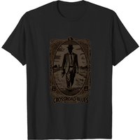 T-shirt pour hommes Crossroad Blues en noir — T-shirts pour hommes