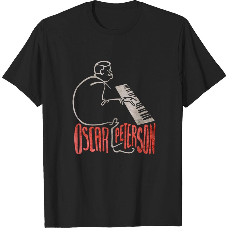 T-Shirt pour Hommes Oscar Peterson Jazz Piano Icon — T-shirts pour hommes