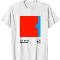 T-shirt Dire Straits Making Movies avec design graphique minimaliste