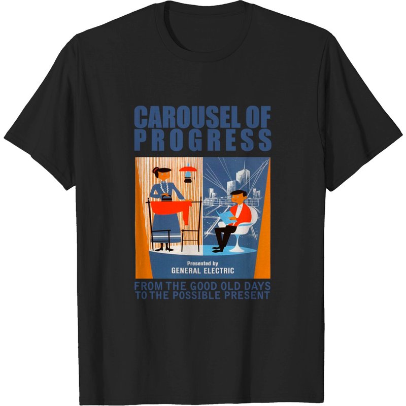 T-shirt Carousel Of Progress pour hommes en noir