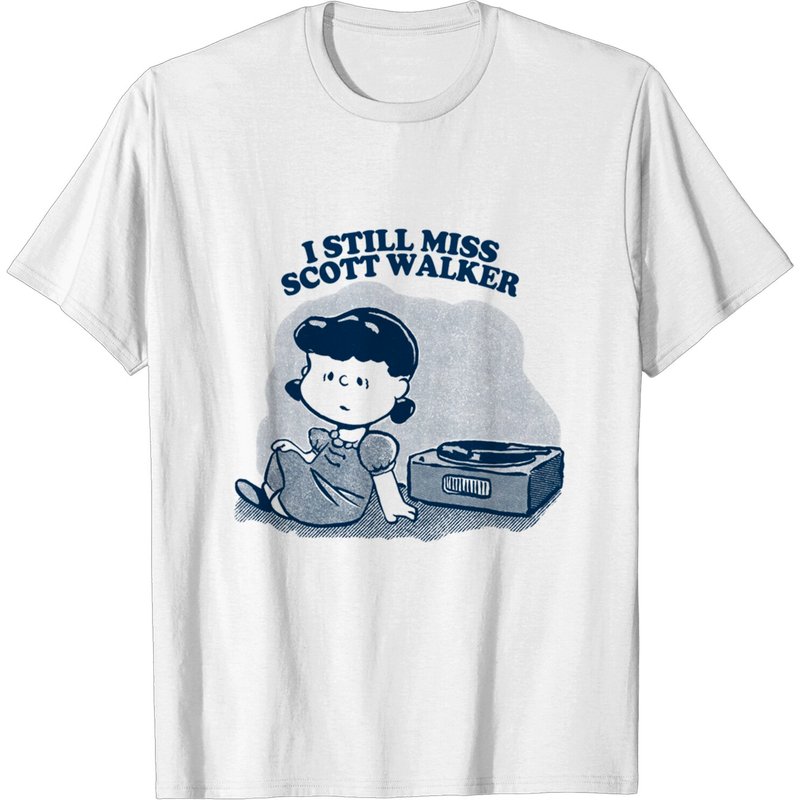 Scott Walker I Still Miss Vinyl Collector T-Shirt for Men — Mens T Shirts