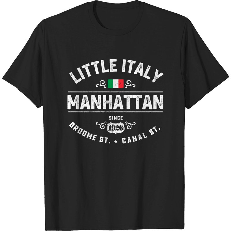 T-shirt NYC Little Italy pour hommes en noir — T-shirts pour hommes