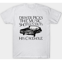 Driver Picks The Music - T-shirt Supernatural pour hommes — T-shirts pour hommes