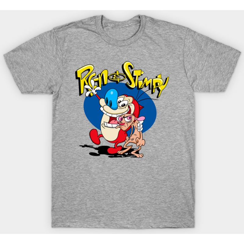 T-shirt pour hommes Ren And Stimpy en noir — T-shirts pour hommes