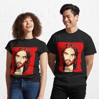 T-shirt classique Russell Brand pour hommes en noir — T-shirts pour hommes