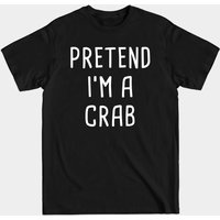 T-shirt de costume d'Halloween "Fais comme si j'étais un crabe" pour hommes
