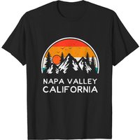 T-shirt Vintage Napa Valley Californie Montagnes Randonnée pour Hommes — T-shirts pour hommes