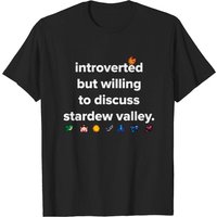 T-shirt Introverti Mais Prêt à Discuter de Stardew Valley pour Hommes — T-shirts pour hommes