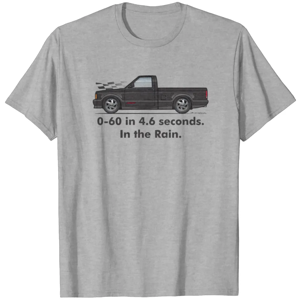 T-shirt pour hommes 0-60 GMC Syclone en poids lourd Sport Grey — T-shirts pour hommes