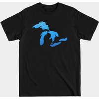 T-shirt pour hommes - Contours des Grands Lacs — T-shirts pour hommes
