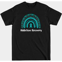 T-shirt pour hommes Addiction Recovery Rainbow Awareness Warrior — T-shirts pour hommes