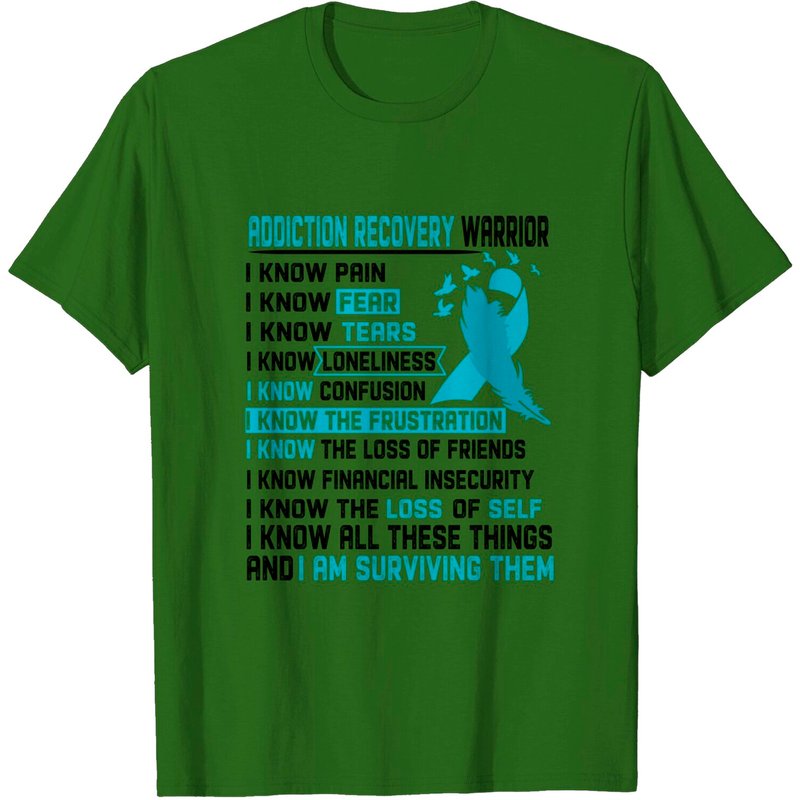 T-shirt pour hommes I Am Addiction Recovery Warrior — T-shirts pour hommes
