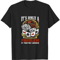 T-shirt pour hommes : Joueur de casino amusant — T-shirts pour hommes